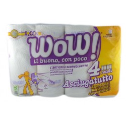 8007091004803 Wow Asciugatutto 4 Rotoli 1pz