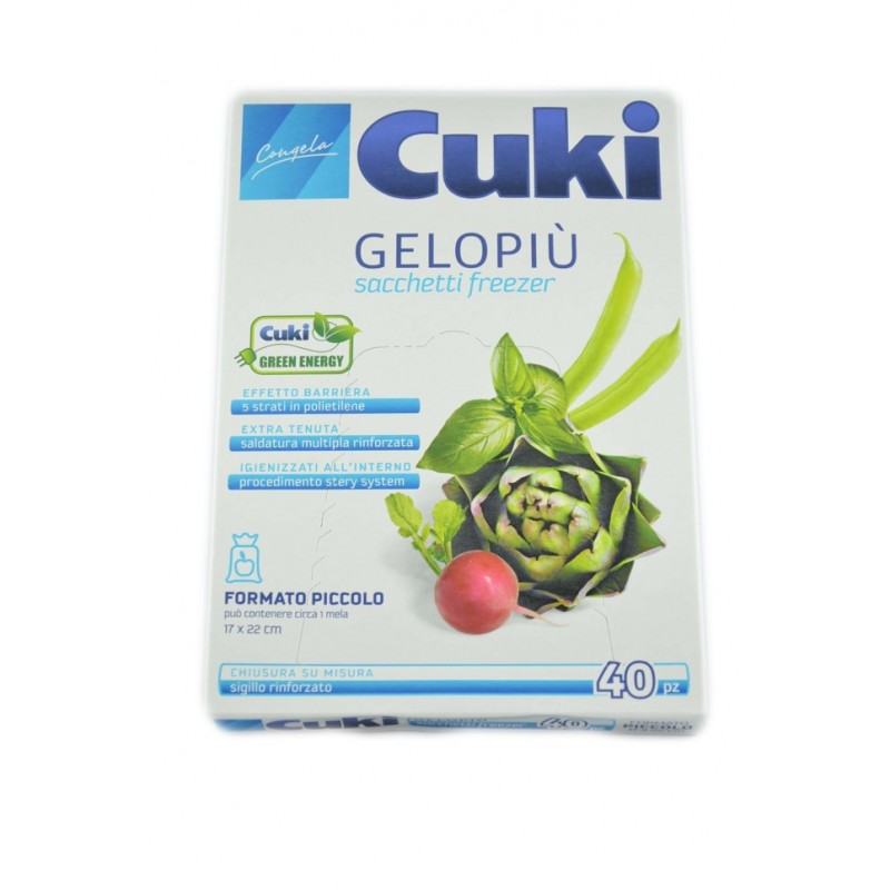 Cuki Gelopiu' Sacchetti Freezer Piccoli 40pz