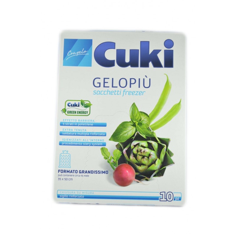 Cuki Gelopiu' Sacchetti Freezer Grandissimi 10pz