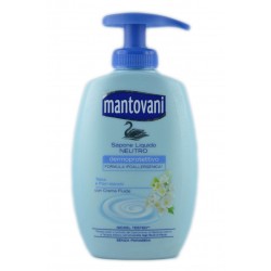 Mantovani Sapone Liquido Talco E Fiori Bianchi Con Dispenser 300ml