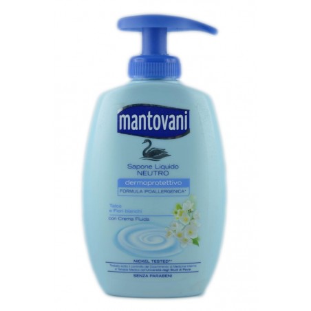 8002340008359 Mantovani Sapone Liquido Talco E Fiori Bianchi Con Dispenser 300ml