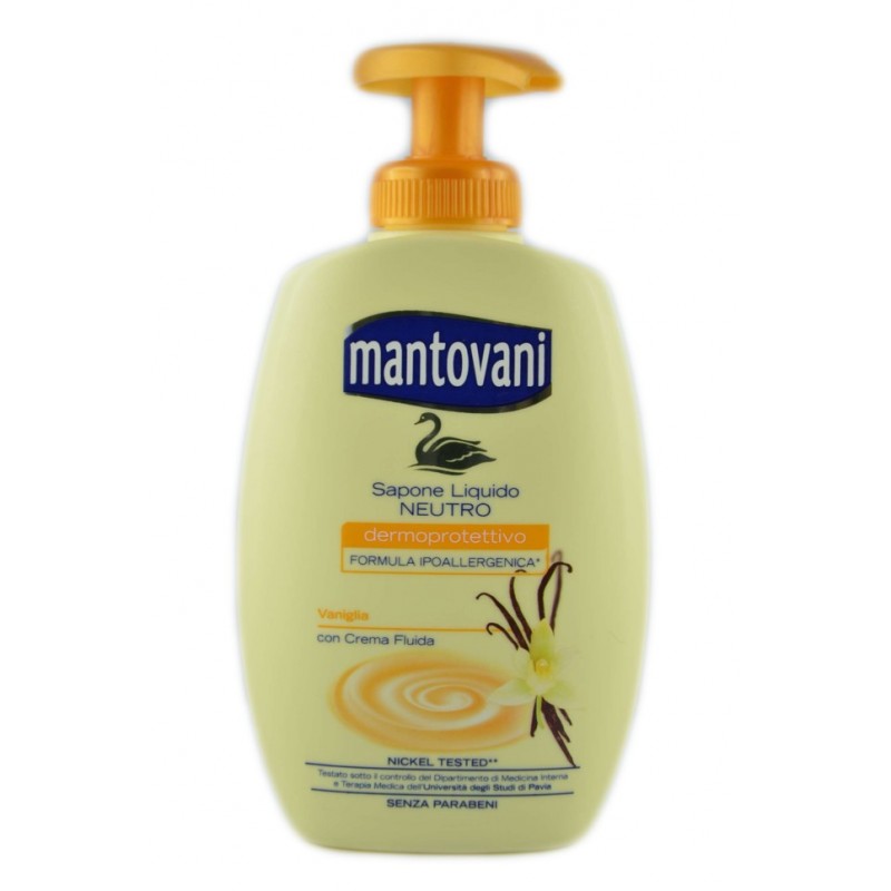 Mantovani Sapone Liquido Vaniglia Con Dispenser 300ml