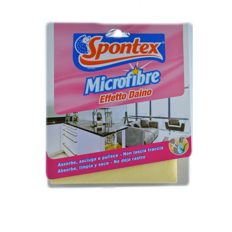 Spontex Panno Microfibre Effetto Daino 1pz