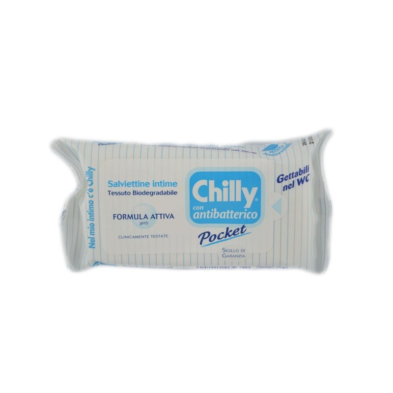 Chilly Con Antibatterico Pocket Salviettine Intime 12pz