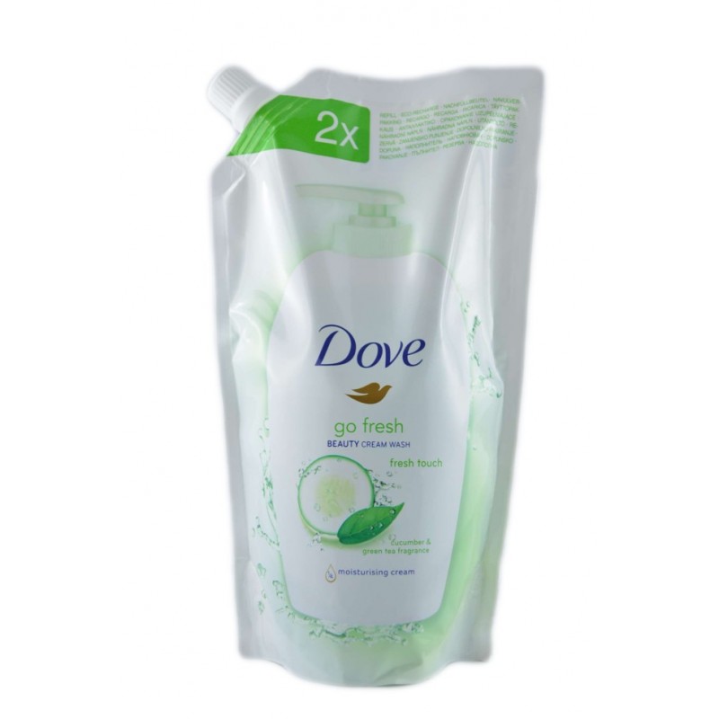 Dove Sapone Liquido Fresh Touch Eco Ricarica 500ml