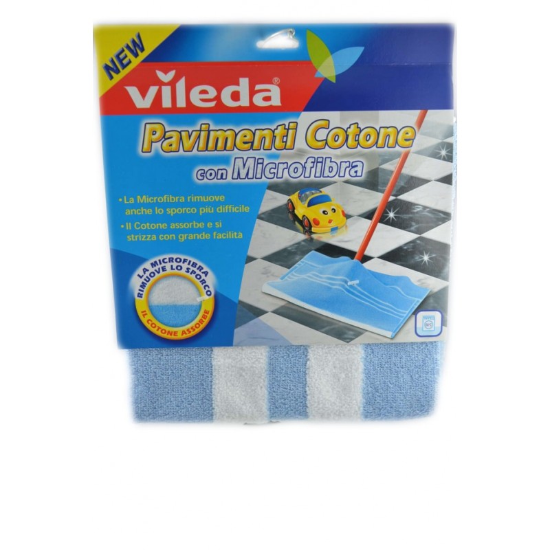 Vileda Pavimenti Cotone E Microfibra 50x50cm 1pz