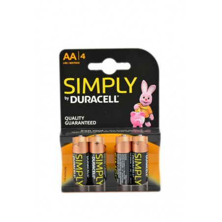 5000394002241 Duracell Simply Stilo Aa 4pz