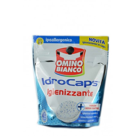 8003650002112 Omino Bianco Additivo Idrocaps + Igienizzante 10pz