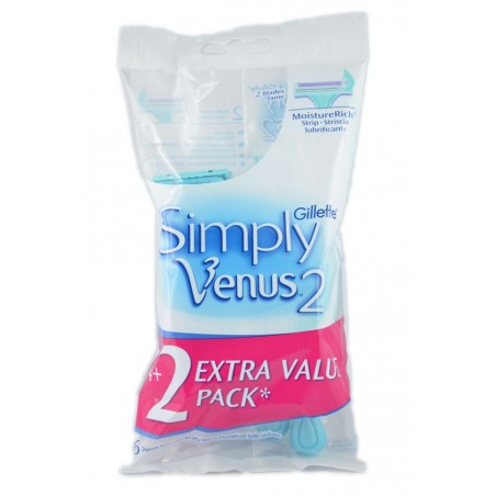 3014260241261 Gillette Rasoio Simply Venus 2 - 6pz