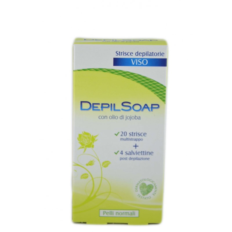 Depilsoap Strisce Depilatorie Viso Pelli Normali 20pz