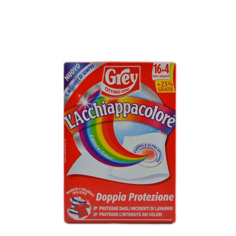 8006320082506 Grey L'acchiappacolore Fogli 16+4pz