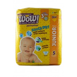 8007091005244 Wow Bimbo Pannolini Misura 5 Junior 12-25kg 16pz