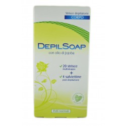 Depilsoap Strisce Depilatorie Corpo Pelli Normali 20pz