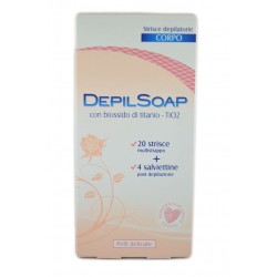 Depilsoap Strisce Depilatorie Corpo Pelli Delicate 20pz