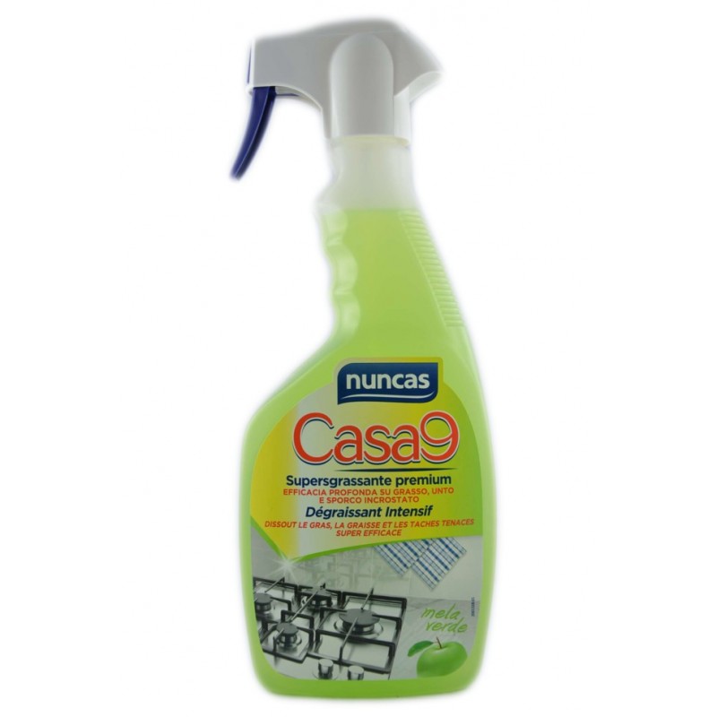 Nuncas Casa 9 Sgrassatore Premium Mela Verde Spray 500ml