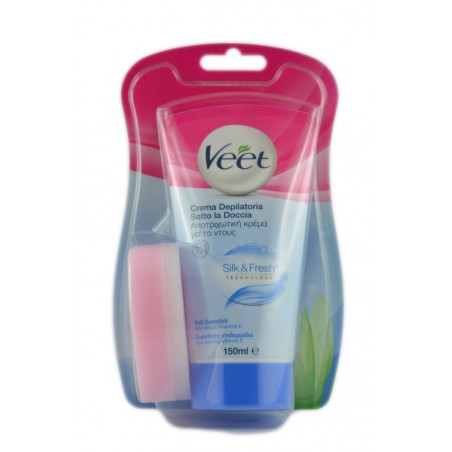 8002910043070 VEET CREMA DEPILATORIA SOTTO LA DOCCIA SILK&FRESH PELLI SENSIBILI 150ML