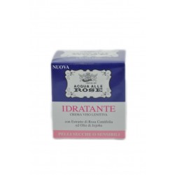 8002410032956 Acqua Alle Rose Crema Idratante Lenitiva Pelli Secche O Sensibili - Vaso 50ml