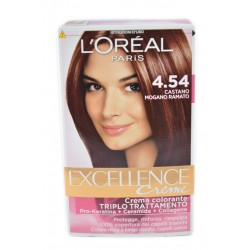 L'oreal Excellence Creme N. 4.54 Castano Mogano Ramato