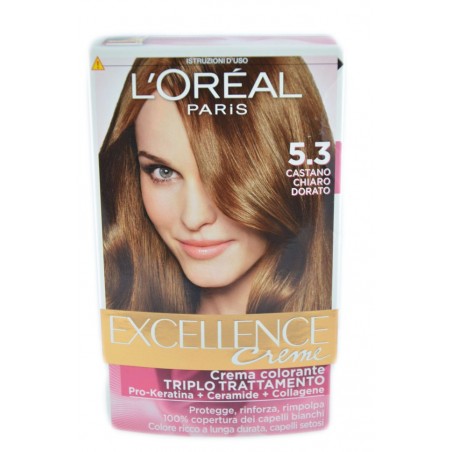 8001980122661 L'oreal Excellence Creme N. 5.3 Castano Chiaro Dorato