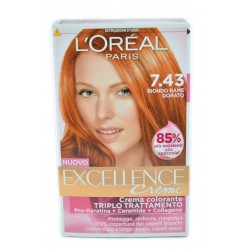 L'oreal Excellence Creme N. 7.43 Biondo Rame Dorato