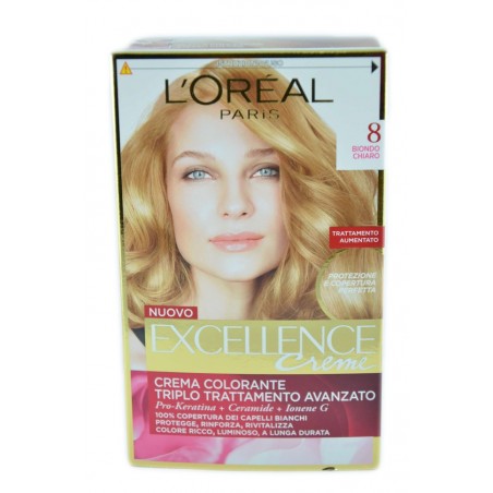 8001980122753 L'oreal Excellence Creme N. 8 Biondo Chiaro