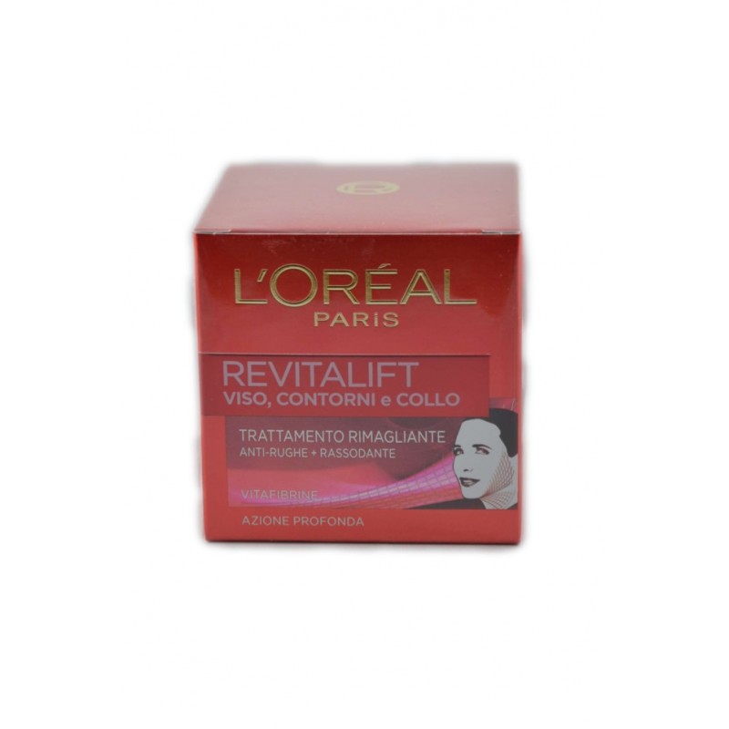 L'oreal Revitalift Viso, Contorni E Collo Crema Vaso 50ml