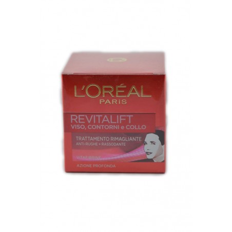 3600521594278 L'oreal Revitalift Viso, Contorni E Collo Crema Vaso 50ml