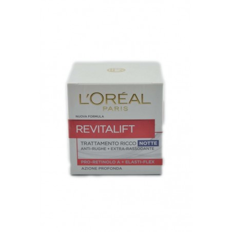 3600522422044 L'oreal Revitalift Trattamento Ricco Notte Crema Vaso 50ml