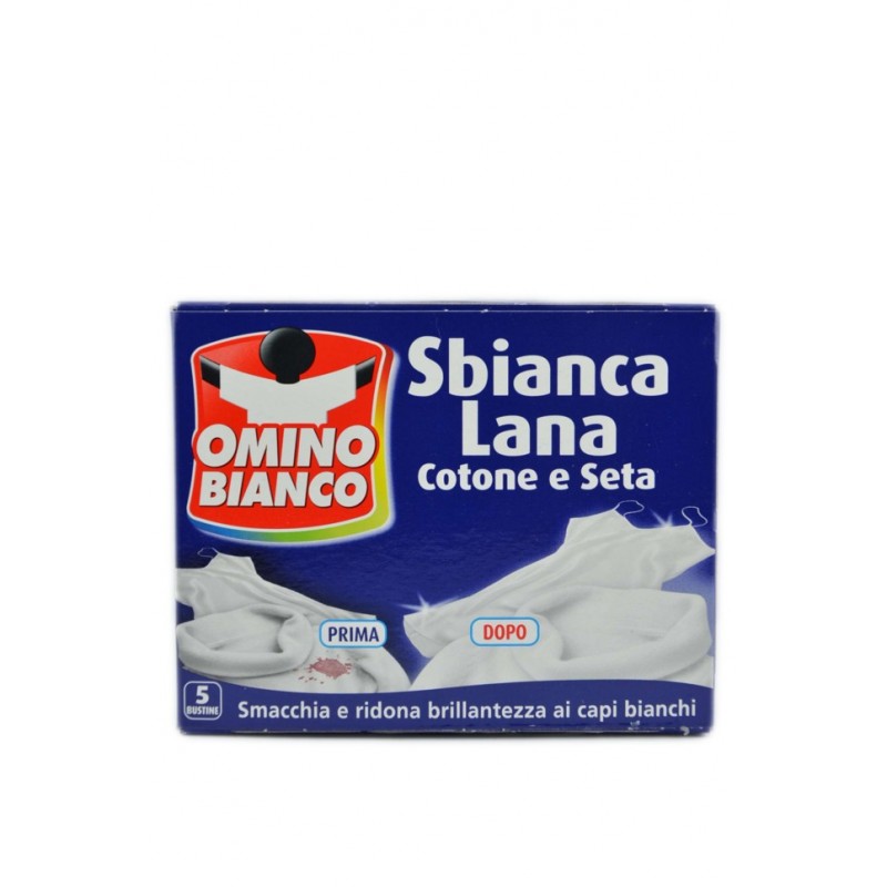 Omino Bianco Sbianca Lana 5pz