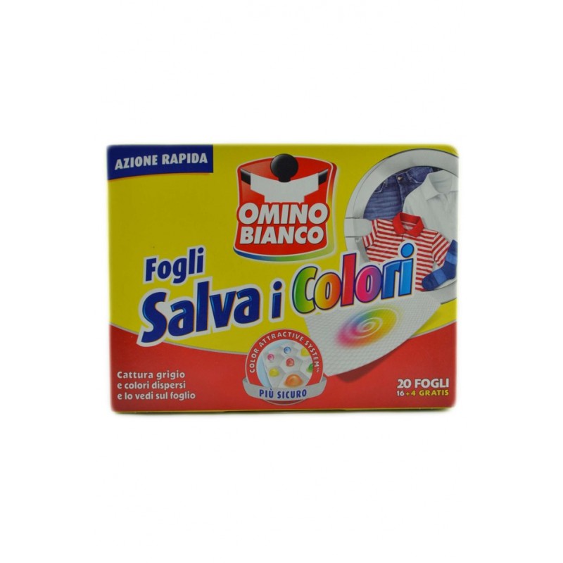 Omino Bianco Salva I Colori Fogli 16+4pz