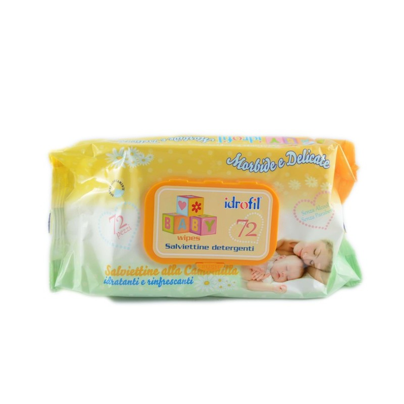 8020255070087 Idrofil Baby Salviettine Camomilla Con Apri E Chiudi 100pz