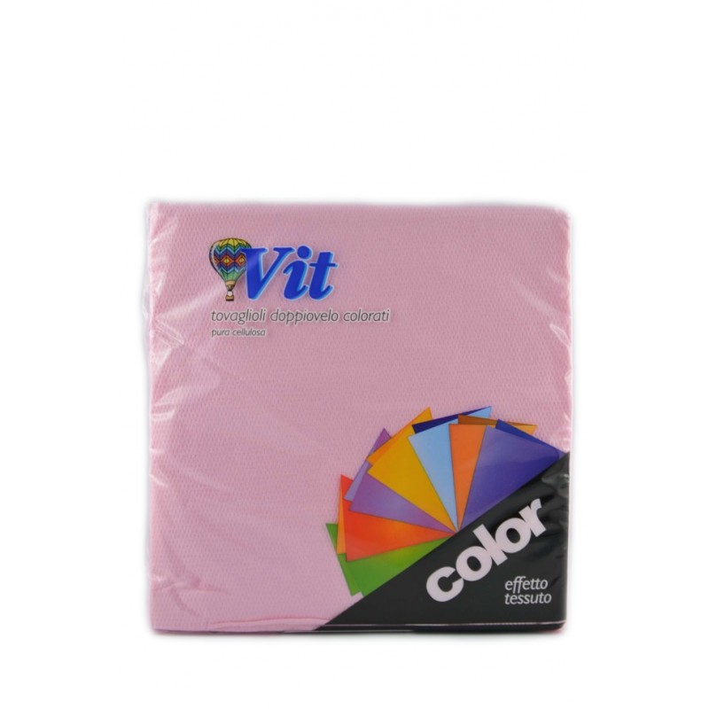 Vit Tovaglioli Colorati Rosa 33x33cm 25pz