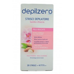 8008970044170 Depilzero Strisce Depilatorie Gambe E Braccia Pelli Delicate 22pz