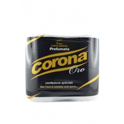 Corona Carta Igienica Profumata Oro 4pz