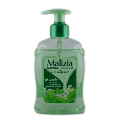 8003510006403 Malizia Sapone Liquido Antibatterico Te' Verde Con Dispenser 300ml